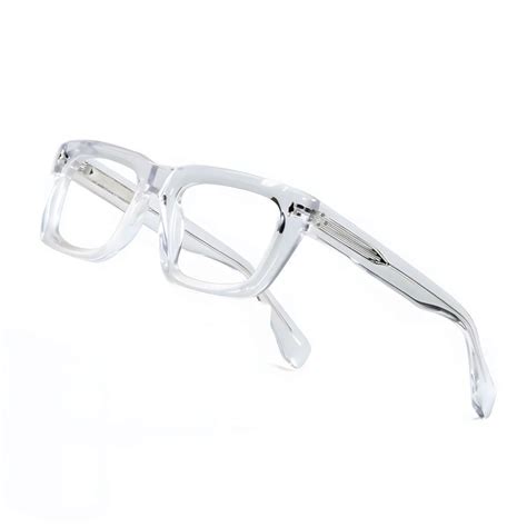 Bold, Angular Design, Thick Acetate Eyeglass Frames.